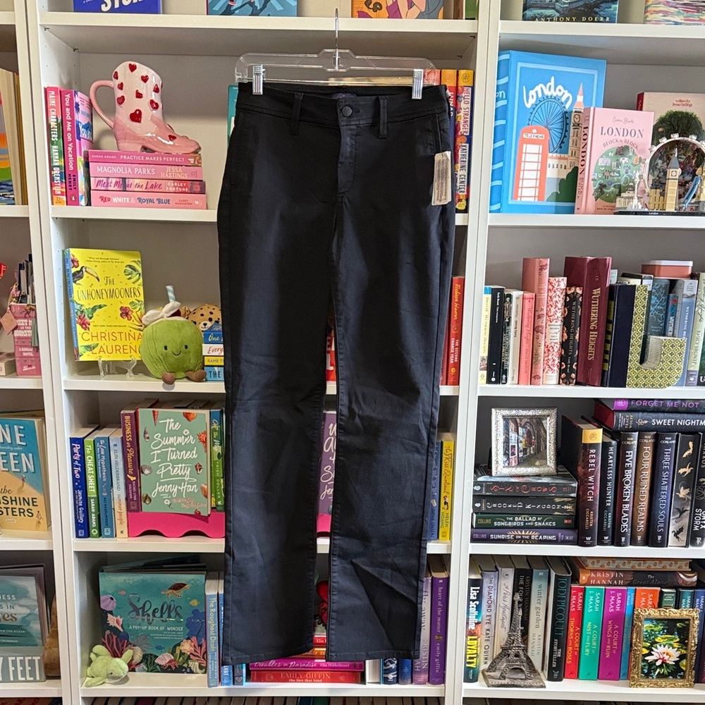 NYDJ Women's Black Straight Leg Marilyn Jeans